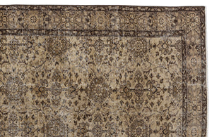Naturel Over Dyed Vintage Rug 5'5'' x 8'11'' ft 164 x 273 cm