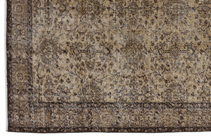 Naturel Over Dyed Vintage Rug 5'5'' x 8'11'' ft 164 x 273 cm
