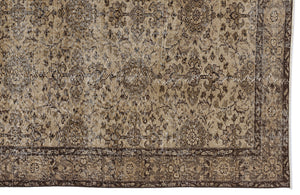 Naturel Over Dyed Vintage Rug 5'5'' x 8'11'' ft 164 x 273 cm