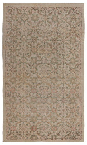 Naturel Over Dyed Vintage Rug 5'7'' x 9'8'' ft 169 x 295 cm