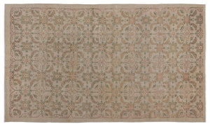 Naturel Over Dyed Vintage Rug 5'7'' x 9'8'' ft 169 x 295 cm