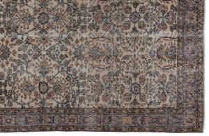 Naturel Over Dyed Vintage Rug 5'1'' x 9'0'' ft 154 x 275 cm