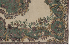 Naturel Over Dyed Vintage Rug 5'6'' x 9'5'' ft 168 x 288 cm