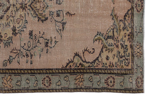 Naturel Over Dyed Vintage Rug 5'5'' x 8'11'' ft 166 x 273 cm