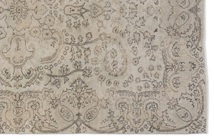 Beige Over Dyed Vintage Rug 5'7'' x 9'7'' ft 171 x 292 cm