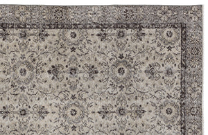 Beige Over Dyed Vintage Rug 4'10'' x 8'7'' ft 148 x 262 cm