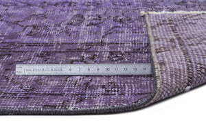 Purple Over Dyed Vintage Rug 5'1'' x 8'9'' ft 154 x 266 cm