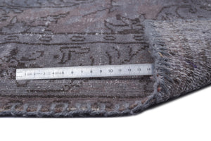 Gray Over Dyed Vintage Rug 6'0'' x 9'4'' ft 183 x 285 cm