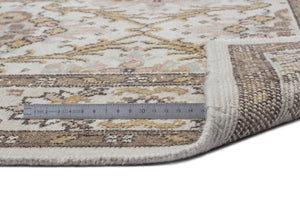 Beige Over Dyed Vintage Rug 6'3'' x 9'9'' ft 190 x 297 cm