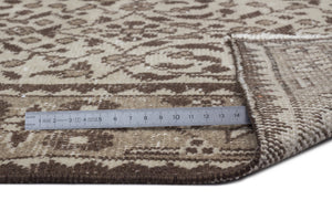 Beige Over Dyed Vintage Rug 3'9'' x 6'11'' ft 115 x 212 cm