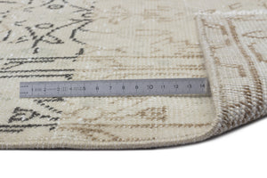 Beige Over Dyed Vintage Rug 6'3'' x 9'7'' ft 190 x 293 cm
