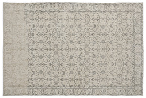Beige Over Dyed Vintage Rug 6'3'' x 9'7'' ft 190 x 293 cm