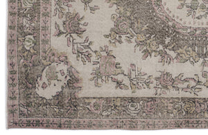 Naturel Over Dyed Vintage Rug 5'10'' x 9'5'' ft 178 x 288 cm