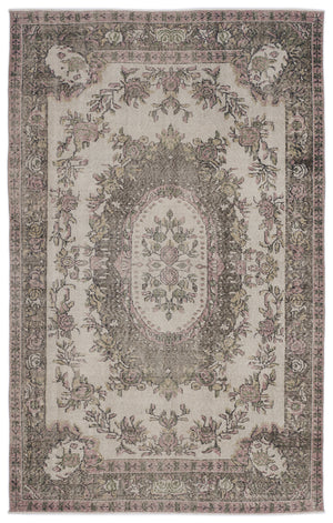 Naturel Over Dyed Vintage Rug 5'10'' x 9'5'' ft 178 x 288 cm