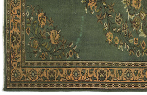 Naturel Over Dyed Vintage Rug 5'11'' x 9'5'' ft 181 x 288 cm