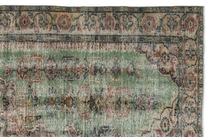 Naturel Over Dyed Vintage Rug 5'12'' x 9'3'' ft 182 x 283 cm