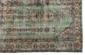 Naturel Over Dyed Vintage Rug 5'12'' x 9'3'' ft 182 x 283 cm