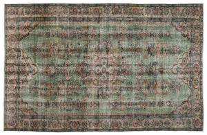 Naturel Over Dyed Vintage Rug 5'12'' x 9'3'' ft 182 x 283 cm