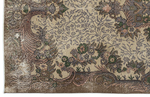 Naturel Over Dyed Vintage Rug 5'5'' x 9'10'' ft 165 x 300 cm