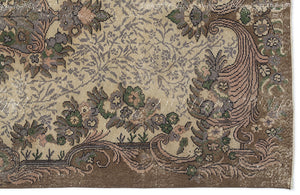 Naturel Over Dyed Vintage Rug 5'5'' x 9'10'' ft 165 x 300 cm