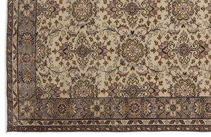 Naturel Over Dyed Vintage Rug 5'6'' x 9'2'' ft 167 x 279 cm