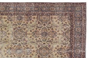 Naturel Over Dyed Vintage Rug 5'1'' x 8'11'' ft 155 x 273 cm