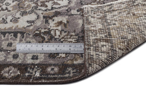 Blue Over Dyed Vintage Rug 5'5'' x 8'3'' ft 166 x 252 cm