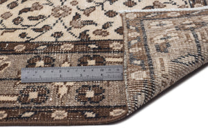 Naturel Over Dyed Vintage Rug 5'7'' x 9'5'' ft 170 x 287 cm