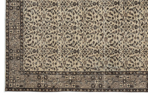 Naturel Over Dyed Vintage Rug 5'7'' x 9'5'' ft 170 x 287 cm