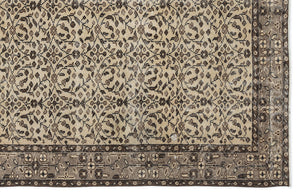 Naturel Over Dyed Vintage Rug 5'7'' x 9'5'' ft 170 x 287 cm