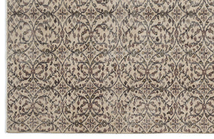 Naturel Over Dyed Vintage Rug 5'4'' x 9'1'' ft 163 x 276 cm