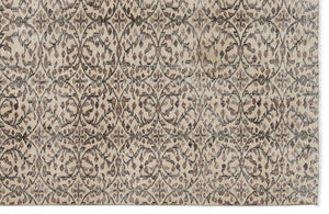 Naturel Over Dyed Vintage Rug 5'4'' x 9'1'' ft 163 x 276 cm