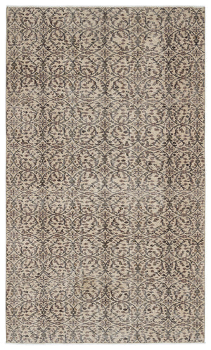 Naturel Over Dyed Vintage Rug 5'4'' x 9'1'' ft 163 x 276 cm
