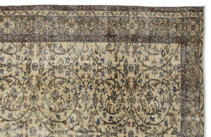 Naturel Over Dyed Vintage Rug 5'9'' x 8'6'' ft 176 x 258 cm