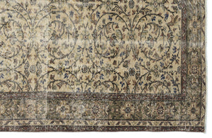 Naturel Over Dyed Vintage Rug 5'9'' x 8'6'' ft 176 x 258 cm