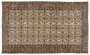 Naturel Over Dyed Vintage Rug 5'3'' x 8'11'' ft 161 x 271 cm