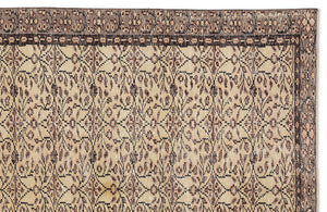 Naturel Over Dyed Vintage Rug 5'2'' x 8'9'' ft 157 x 267 cm
