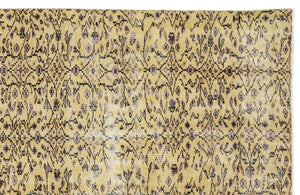 Naturel Over Dyed Vintage Rug 6'1'' x 8'9'' ft 186 x 267 cm