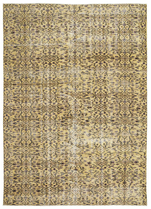 Naturel Over Dyed Vintage Rug 6'1'' x 8'9'' ft 186 x 267 cm