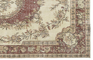 Naturel Over Dyed Vintage Rug 5'9'' x 9'11'' ft 174 x 301 cm