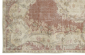 Naturel Over Dyed Vintage Rug 5'10'' x 9'5'' ft 177 x 288 cm