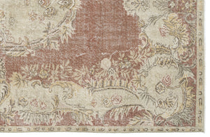 Naturel Over Dyed Vintage Rug 5'10'' x 9'5'' ft 177 x 288 cm