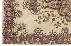 Naturel Over Dyed Vintage Rug 5'5'' x 9'12'' ft 165 x 304 cm