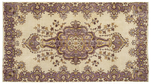 Naturel Over Dyed Vintage Rug 5'5'' x 9'12'' ft 165 x 304 cm