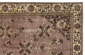 Naturel Over Dyed Vintage Rug 5'2'' x 8'8'' ft 157 x 264 cm