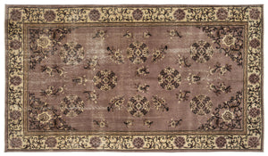 Naturel Over Dyed Vintage Rug 5'2'' x 8'8'' ft 157 x 264 cm