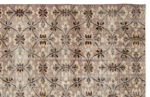 Retro Over Dyed Vintage Rug 5'11'' x 9'7'' ft 181 x 293 cm