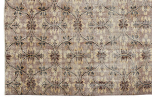 Retro Over Dyed Vintage Rug 5'11'' x 9'7'' ft 181 x 293 cm