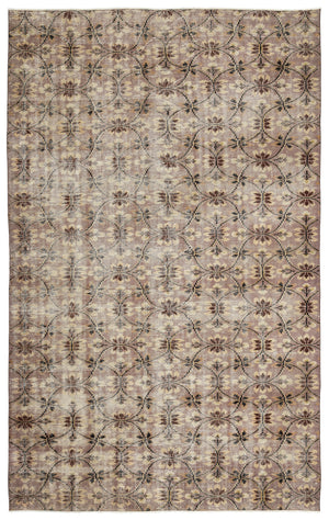Retro Over Dyed Vintage Rug 5'11'' x 9'7'' ft 181 x 293 cm