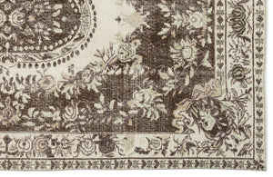 Beige Over Dyed Vintage Rug 5'3'' x 8'11'' ft 159 x 271 cm